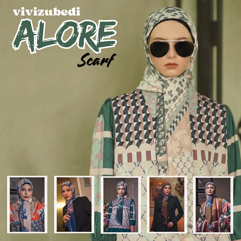 VZ Alore Scarf / VZ ALORE SCARF BY VIVI ZUBEDI / VZ Alore Scarf Voal Original by VIVI ZUBEDI