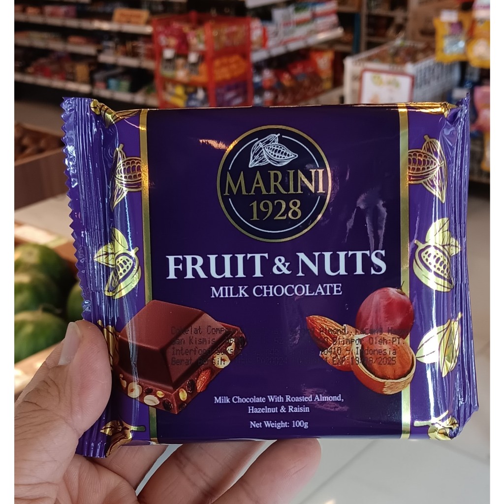 

MARINI1928 FRUIT & NUTS MILK CHOCOLATE 100GR