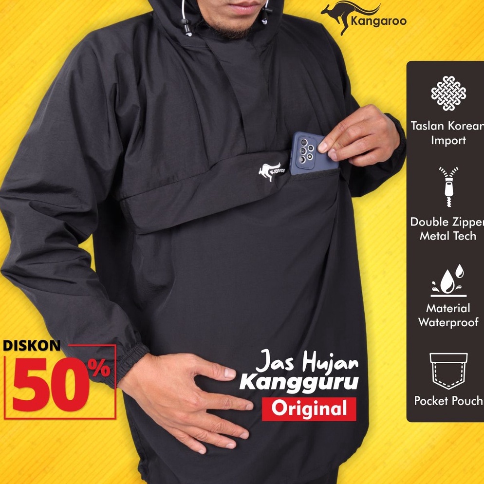 KANGAROO RAINCOAT jas hujan kangaroo jas hujan kangguru jas hujan pria dewasa mantel jas hujan pria 