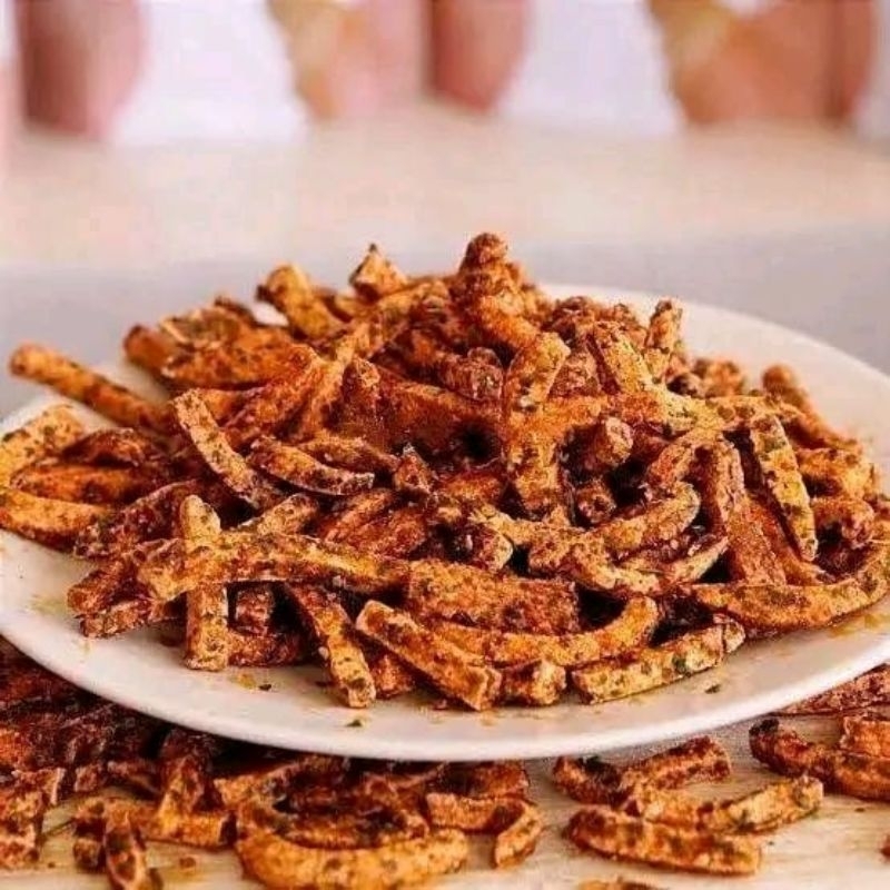 

Nafariz724 Basreng Pedas Daun Jeruk 500Gram Keripik Basreng