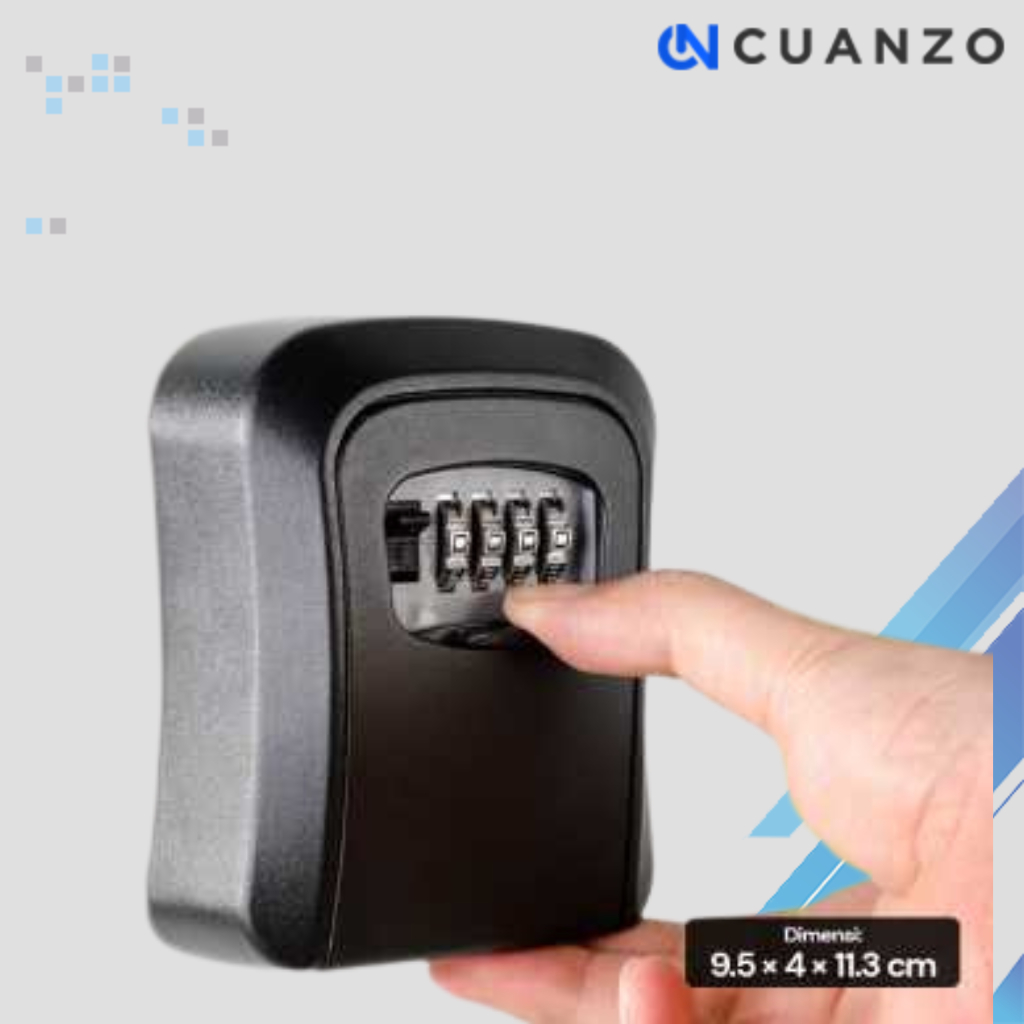 Kotak Brankas Safety Box Dinding 4 Digit Password / Kotak Brankas Brangkas Box Tempat Penyimpanan Ua