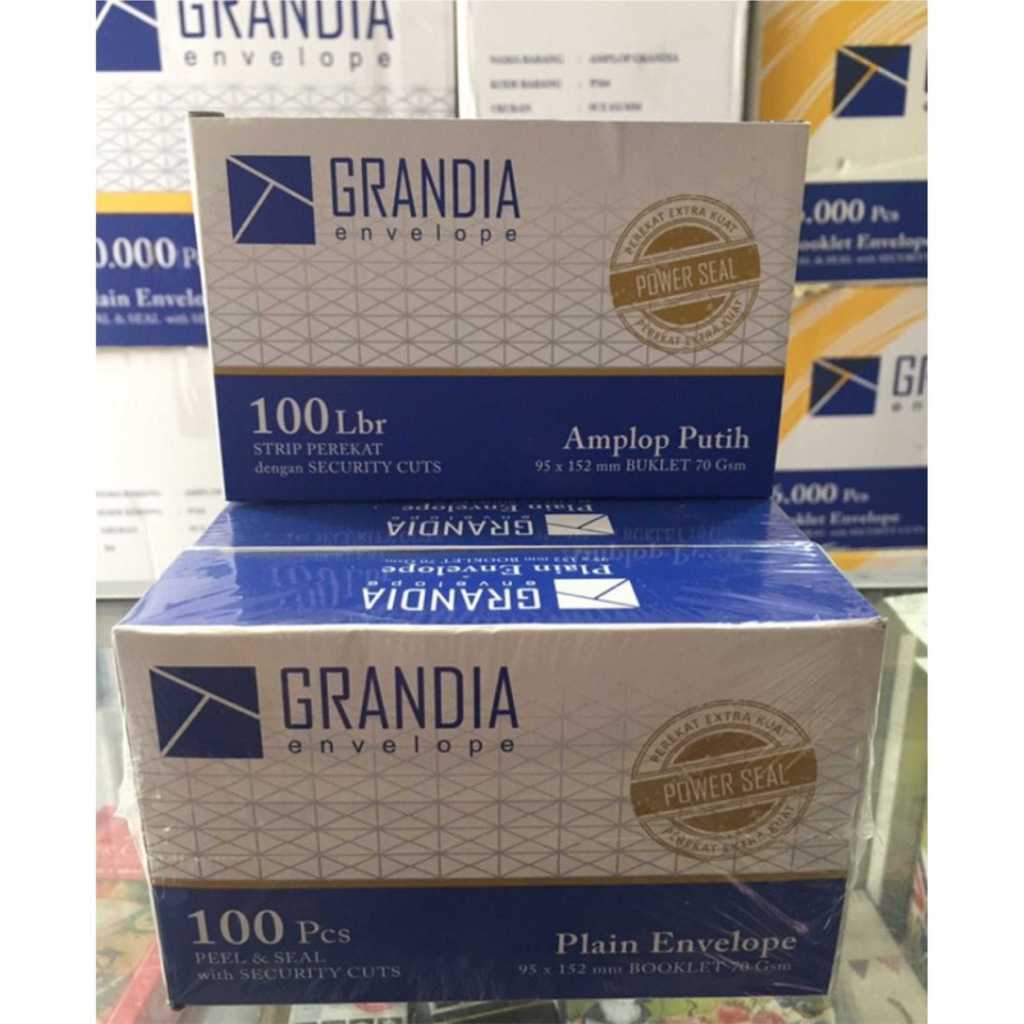 

1 karton / dus Amplop Grandia 104 Polos Putih / Amplop Putih ( paket usaha ) / Amplop Kondangan /