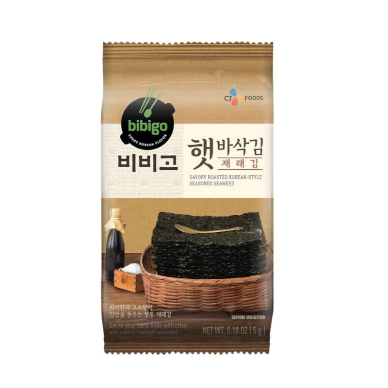 

BIBIGO Seaweed Seasoned Laver snack rumput laut 5g