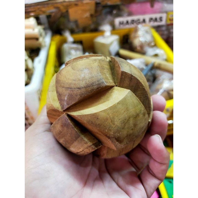 puzzle kayu - puzzle bola - asah otak - latihan logika - mainan anak - mainan dewasa seru - mainan e