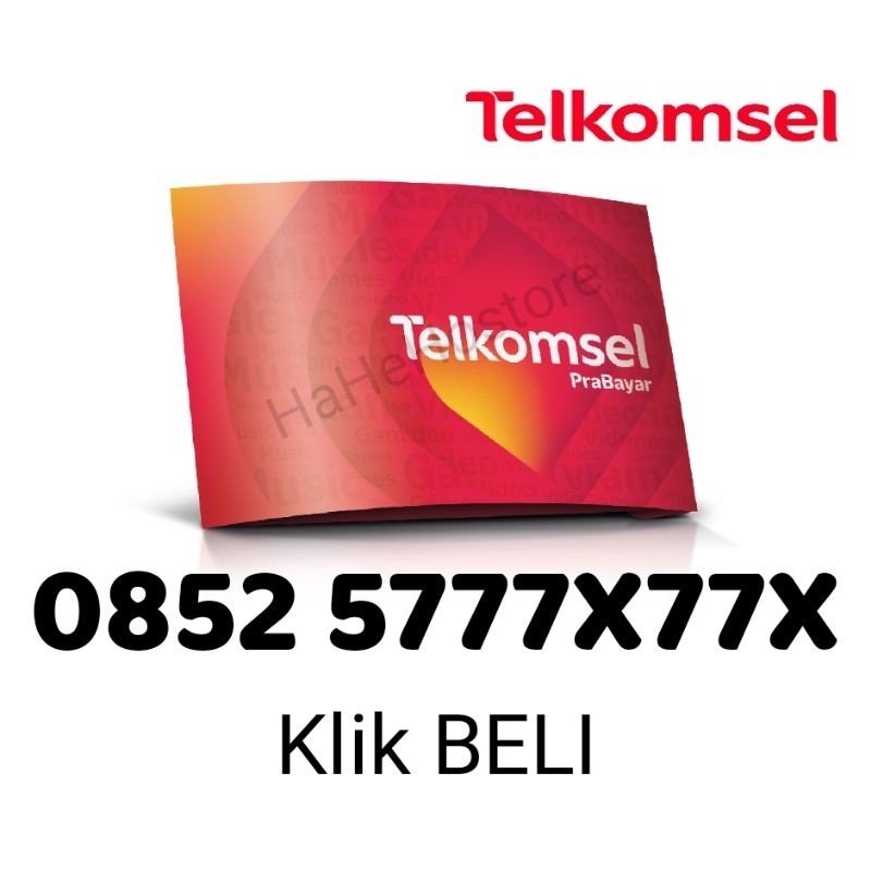 Nomor Cantik Telkomsel 5777XX77 BEBAS PILIH NOMOR