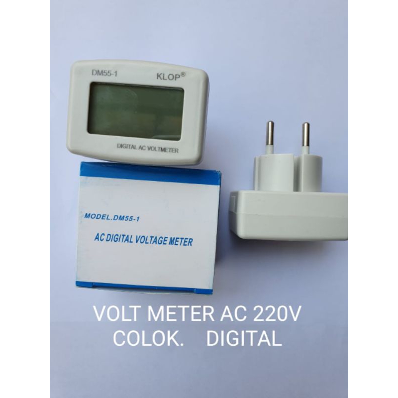 voltmeter ac 220v *colok listrik* digital