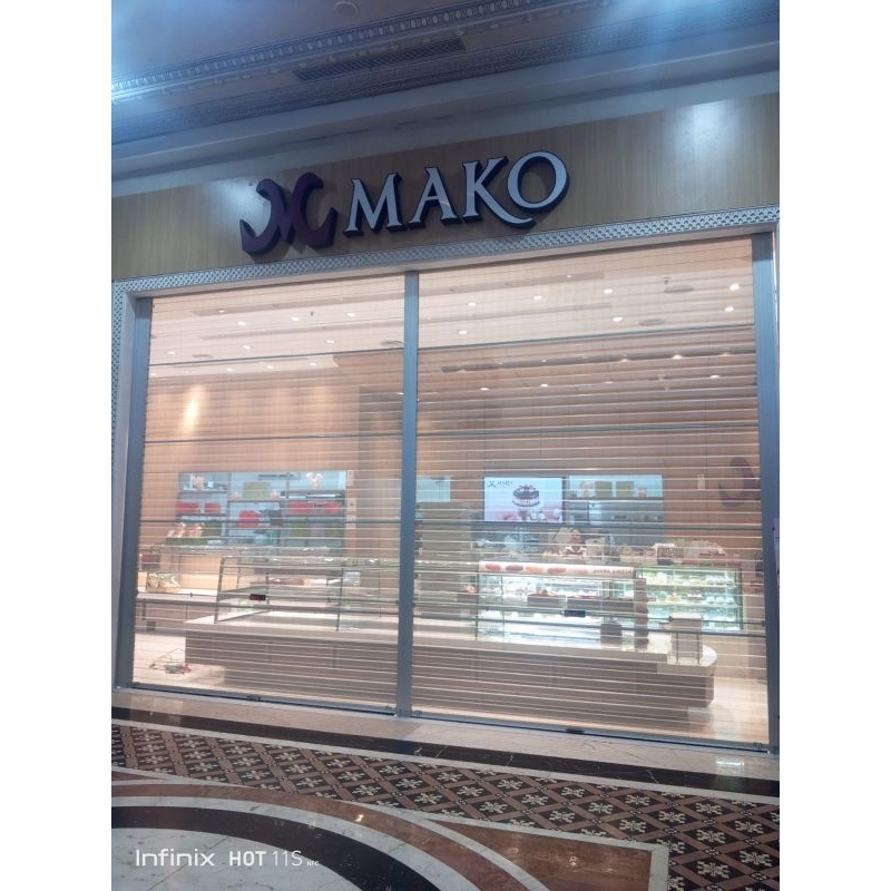 Rolling door One sheet full perforated (lubang)