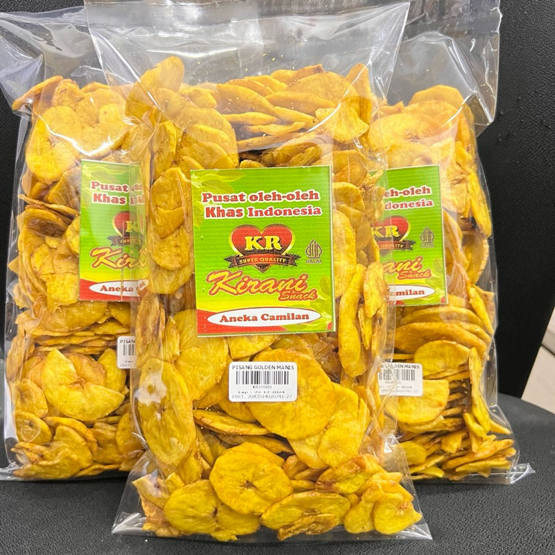 

KERIPIK PISANG GOLDEN MANIS SUPER ENAK 500GR