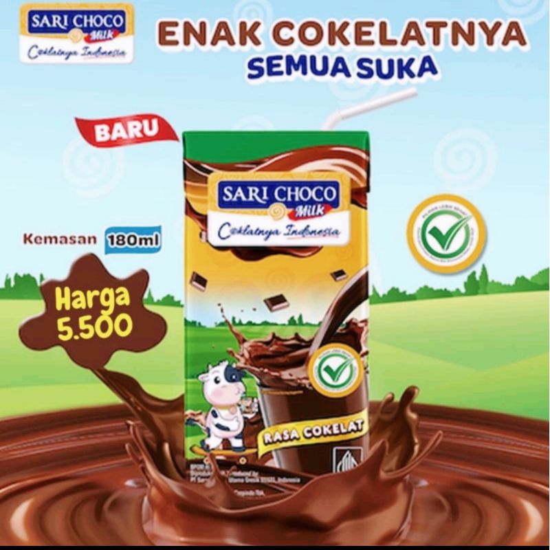 

SARI CHOCO MILK 180ML(exp29/01/2025)