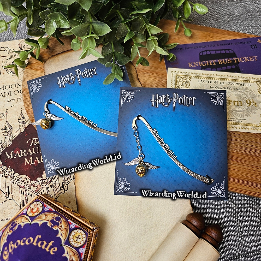 

Golden Snitch Bookmark Pembatas Buku Harry Potter