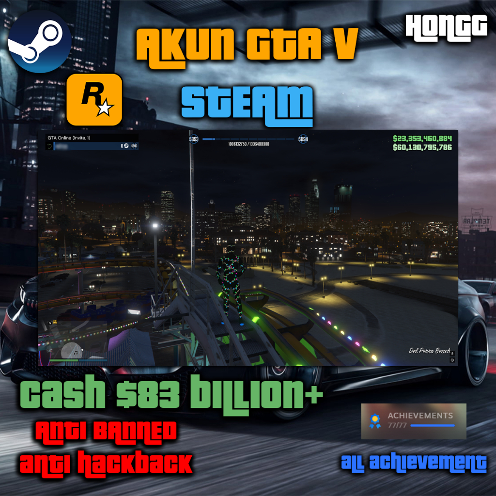 $80 Billion CASH GTA V ONLINE [AKUN STEAM ORIGINAL]