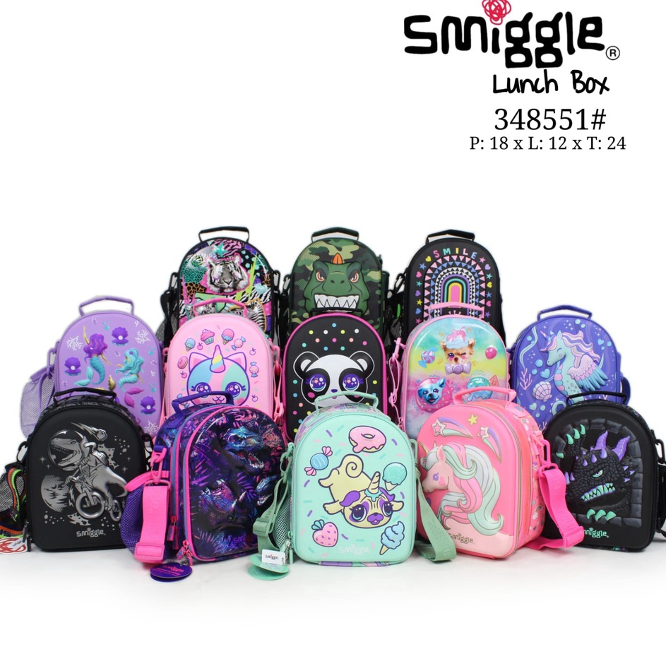 Murah Istimewa  Smiggle Curve Hardtop Lunchbox Lunchbag