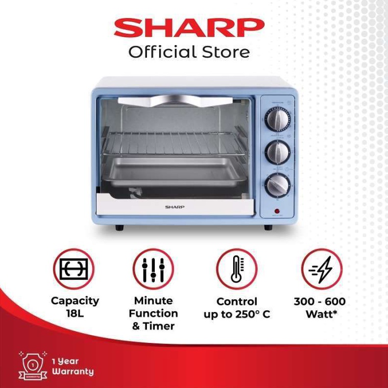 KODE H2G5 SHARP EO18BL Elektric Oven Libre Series 18 L