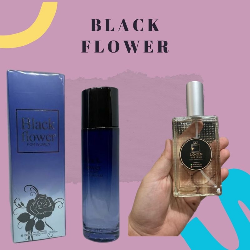 BLACK FLOWER - PARFUM AWET TAHAN LAMA - INSPIRED BY LOGIN PARFUME FRAGRANCE - 15, 40, 60, 90ML, PARF