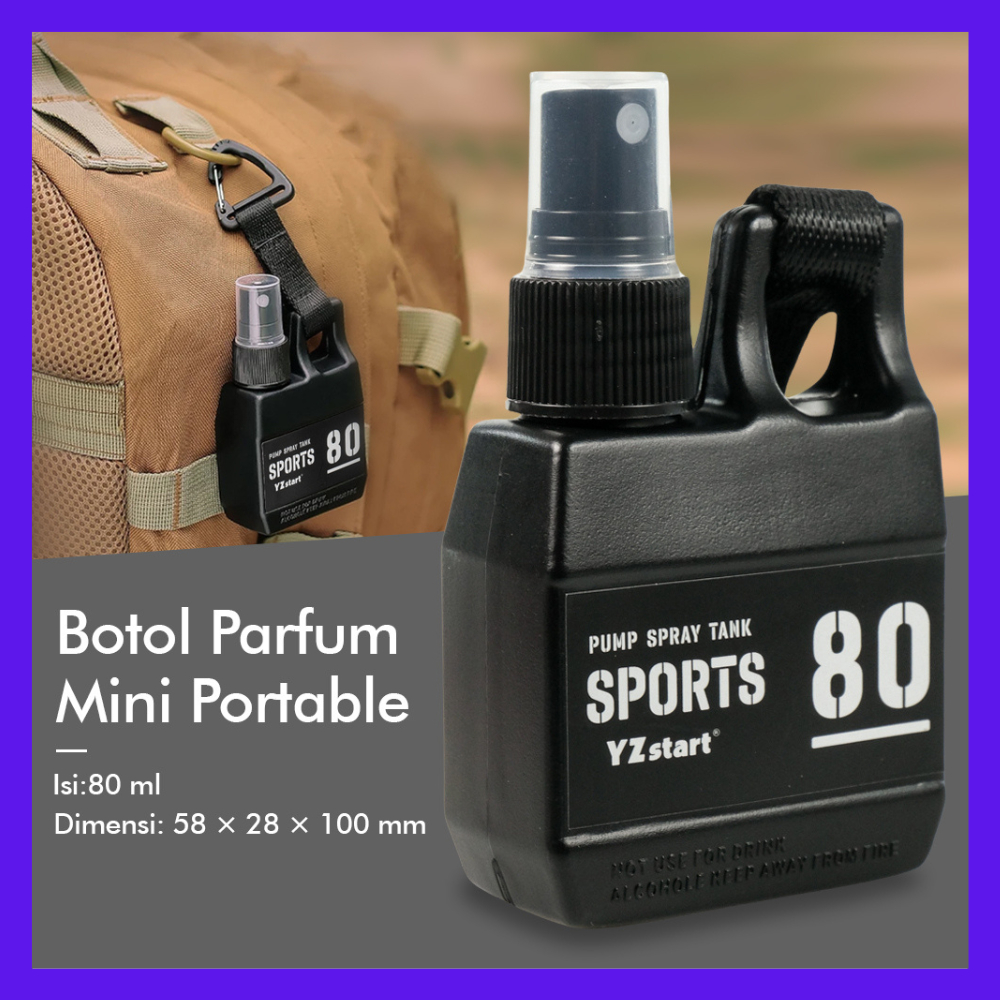 Botol Parfum Mini Travel Camping Portable Refill Spray 80ml BOTOL PARFUM REFILL MINI TRAVELLING