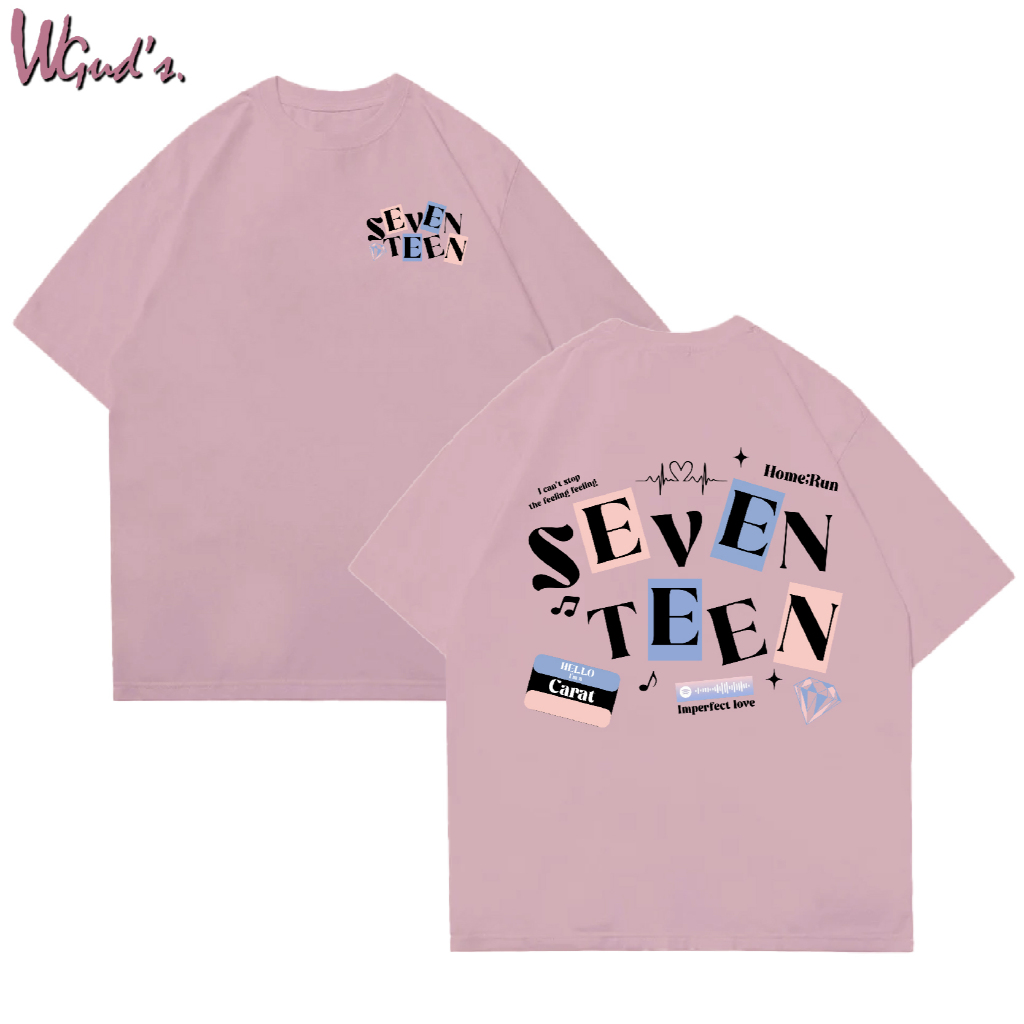 WGUD'S Cotton Combed 30S T-shirt IMPERFECT LOVE SVT [sablon DTF] Unisex Pria & Wanita *PREMIUM QUALITY*-PEACH