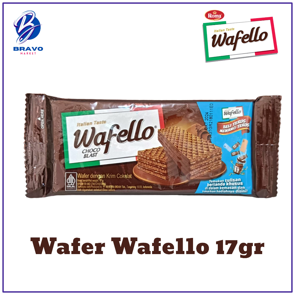 

Wafello Wafer Chocolate 17 gram / Per Pcs