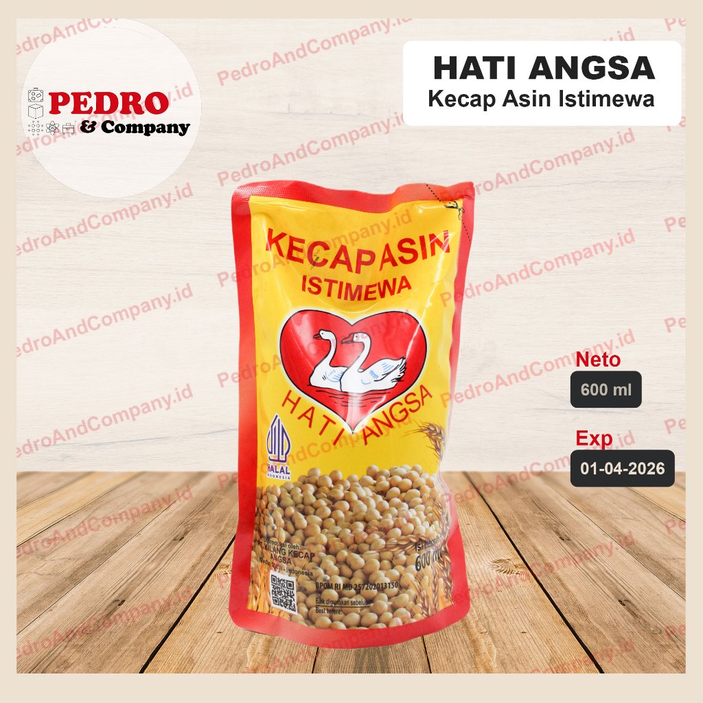 

Kecap asin istimewa hati angsa 600 ml - soy sauce refill package