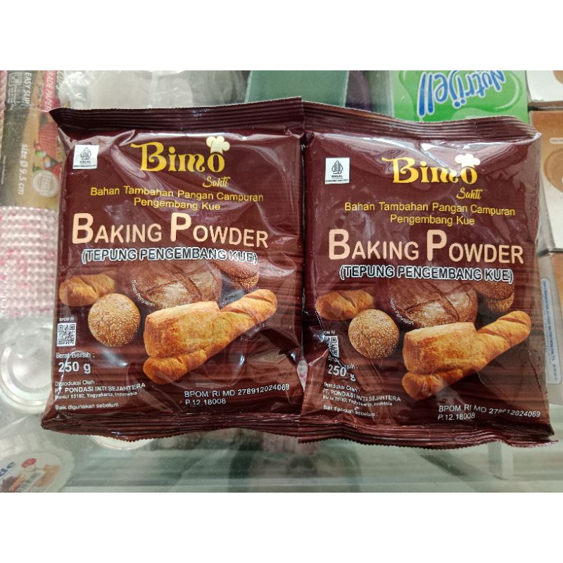 

Baking powder Bimo sakti 250gr & 50gr