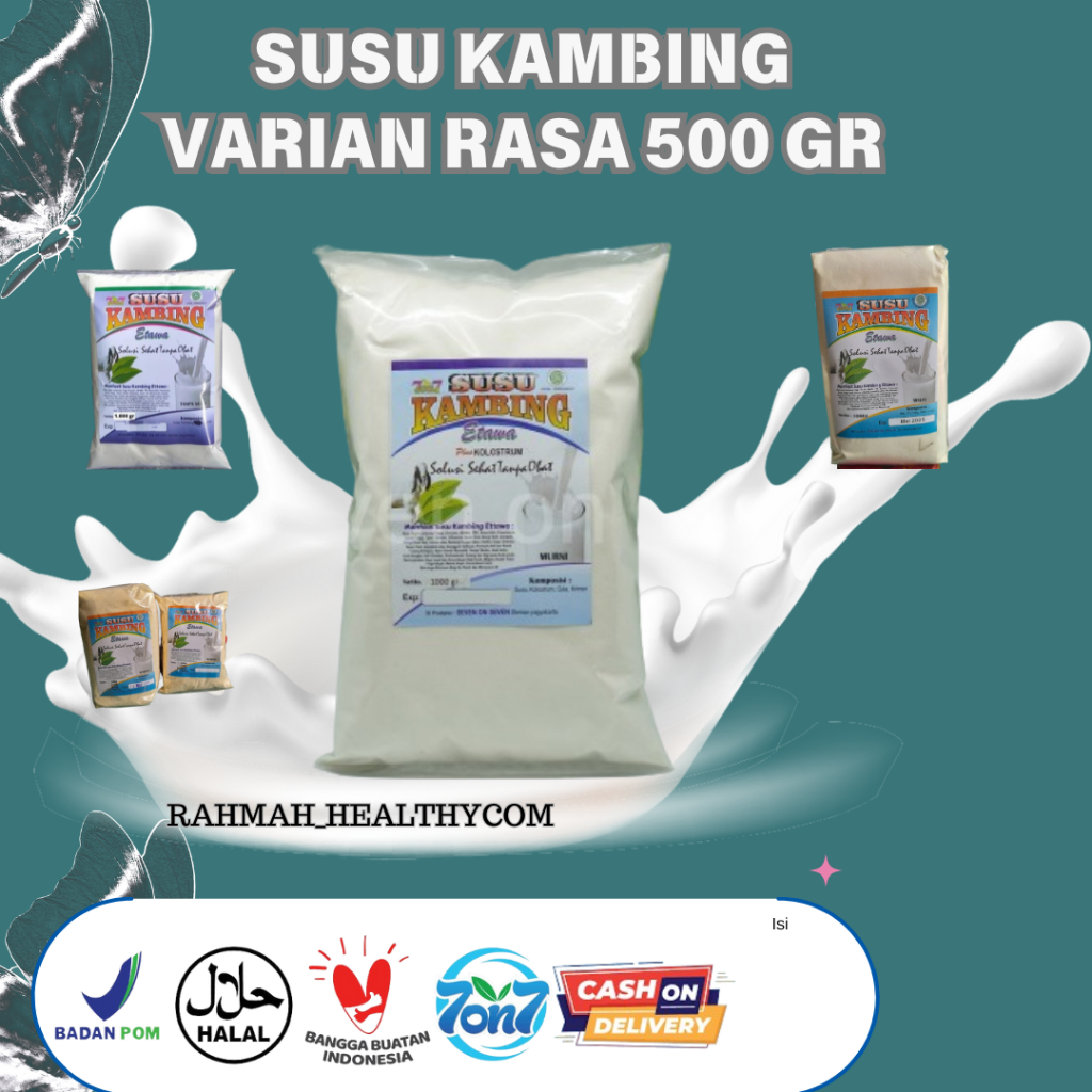 

Susu Kambing Etawa Bubuk Rasa-Rasa 500gr