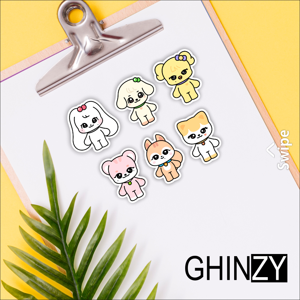 

Stiker Sticker KPOP New IVE MINIVE Cherry Ganganji Naori Erange Dale Cheez GHINZYKSTUFF