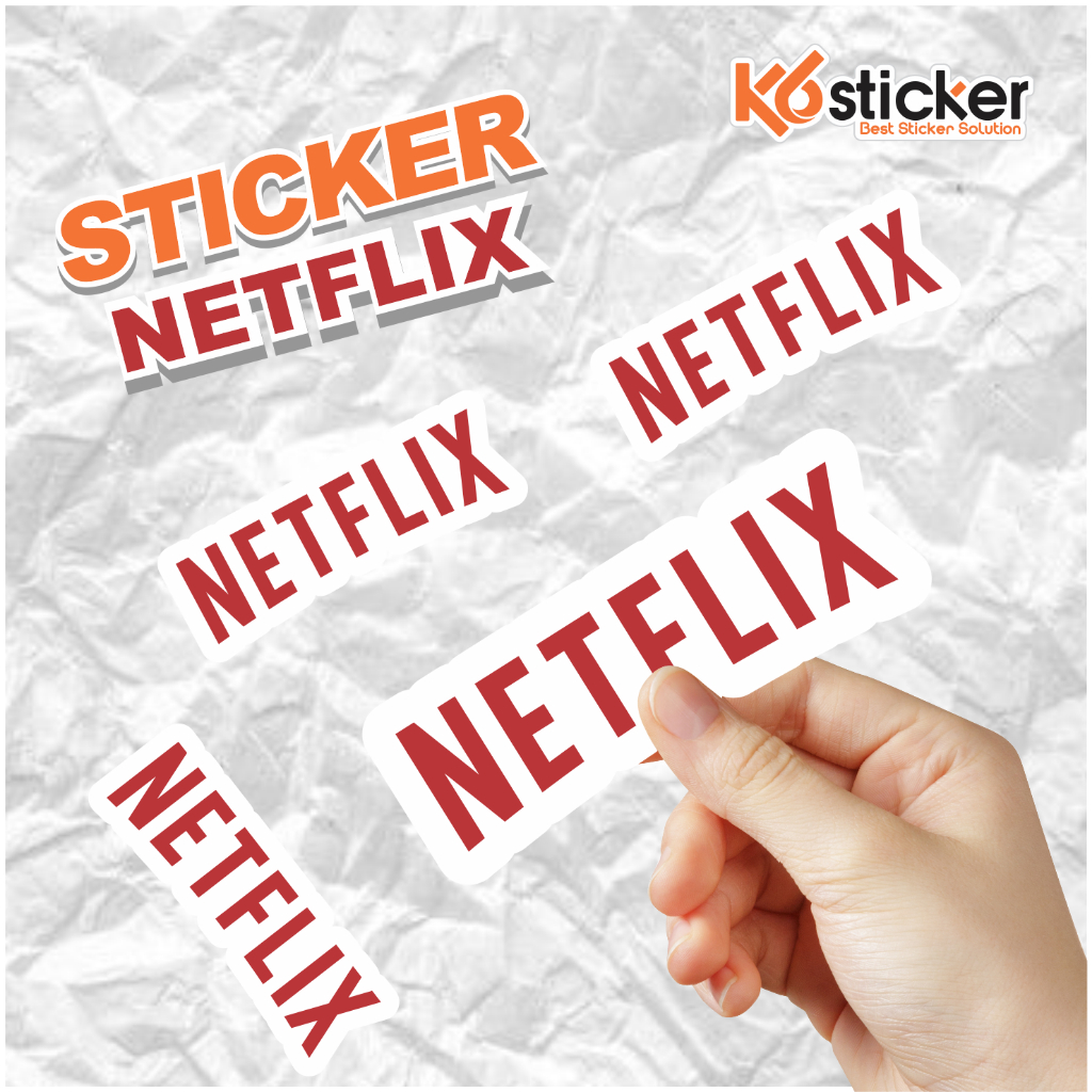 

STIKER AESTHETIC "NETFLIX" / STIKER HELM / STIKER LOCAL BRAND / STIKER AESTETHIC / ANTI AIR /