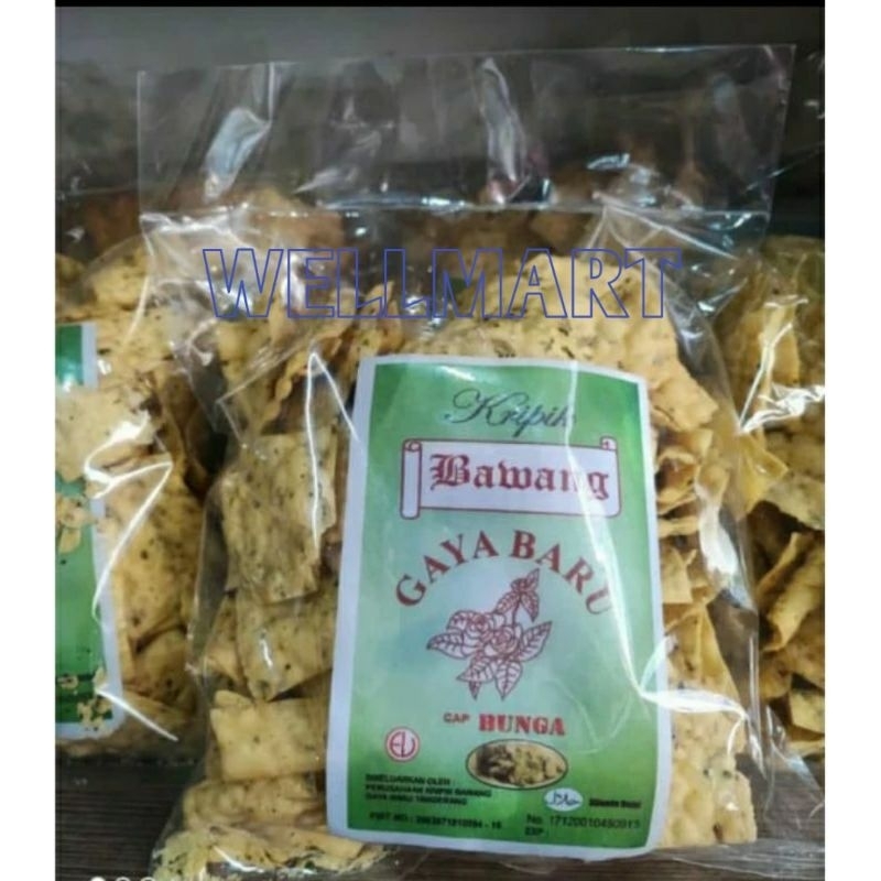 

Kripik Bawang Gaya Baru Cap Bunga 380g Halal Keripik Bawang Cemilan