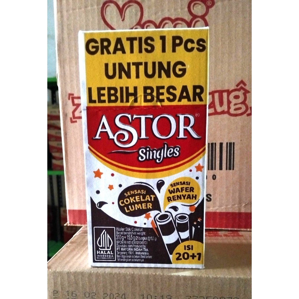 

Astor SINGLES 1 box isi 20 +1 15,5 gram