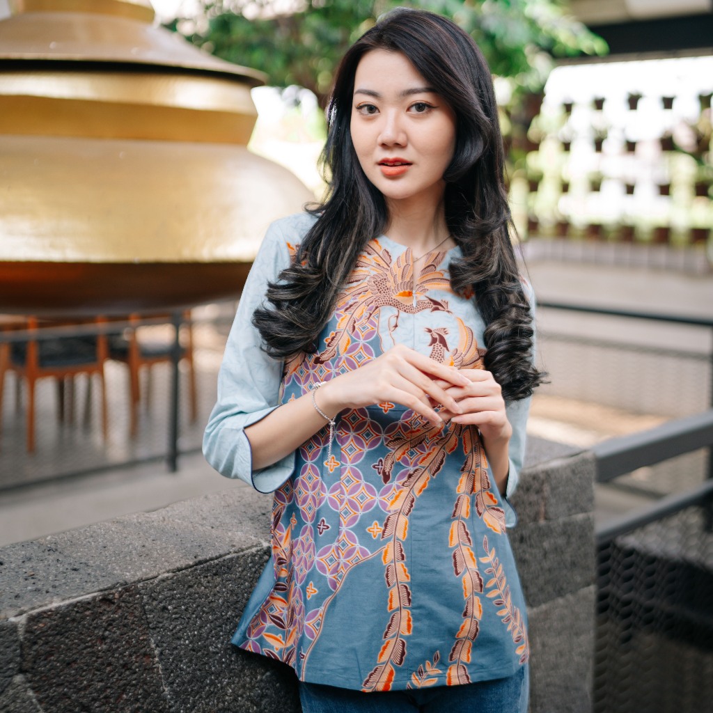 My Aksa Batik Wanita Blouse Honey Henry