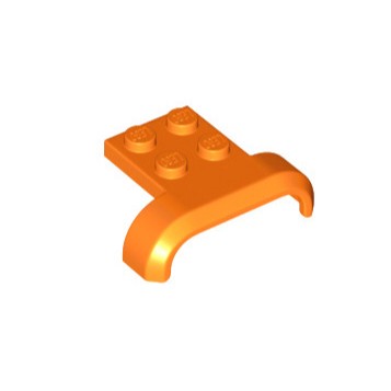 Lego Orange Part 28326 Vehicle, Mudguard 4 x 3 x 1 with Arch Curved