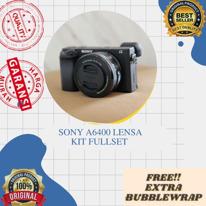 SONY A6400 LENSA KIT FULLSET BOX