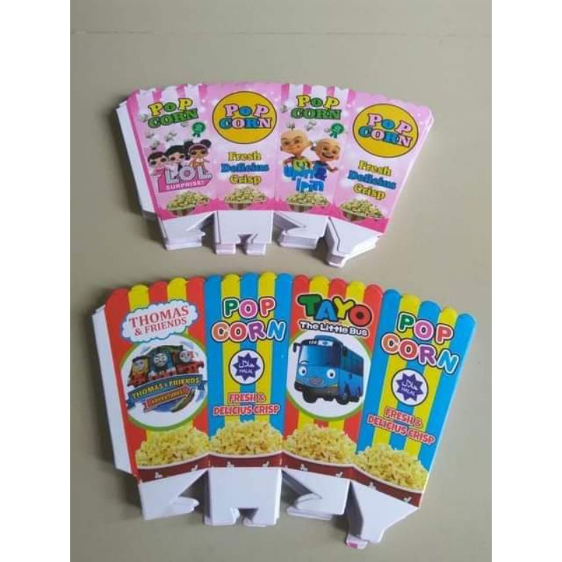 

KERTAS POPCORN MURAH (PROMO) 100PICS //KEMASAN POPCORN HARGA GROSIR KEKINIAN