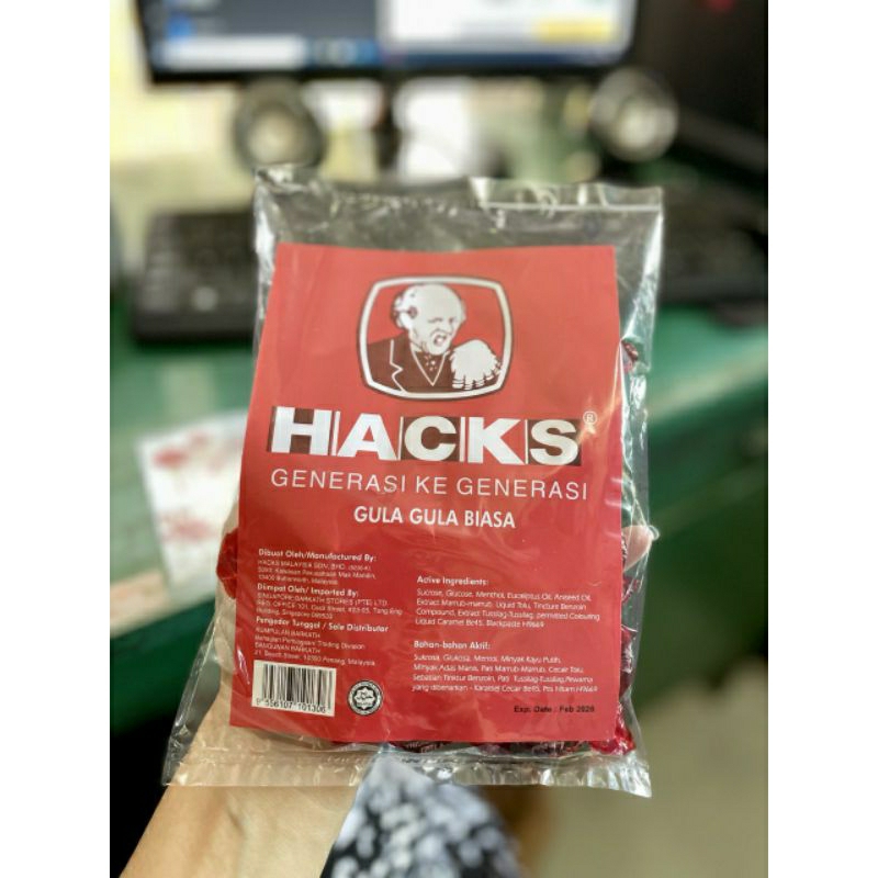 

PERMEN HACKS 125 gram (perkiraan isi 27 - 28 pcs)