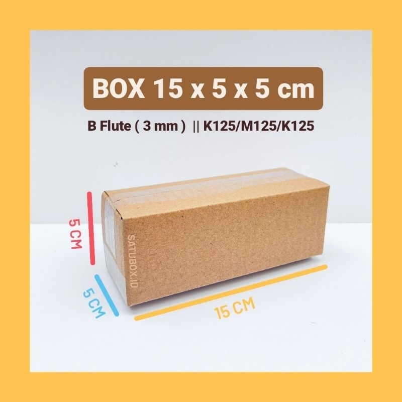 

kardus packing karton box polos uk. 15x5x5 cm single wall 3mm