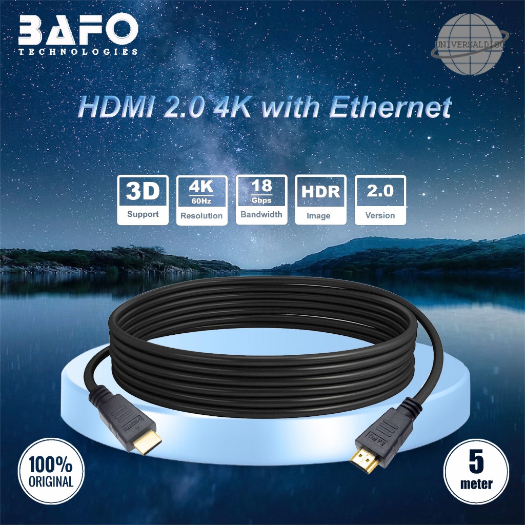 Kabel HDMI BAFO 5m - Bafo HDMI 5M - Kabel HDMI 5M Bafo ver.2 Original - Kabel HDMI BAFO 5 Meter