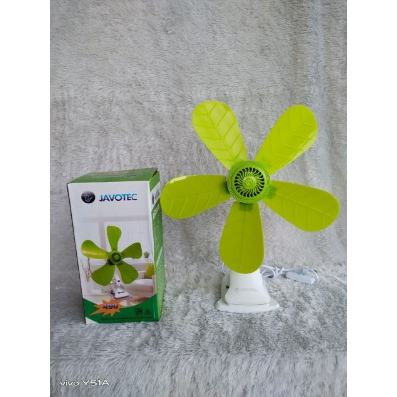 Kipas Mini Fan Jepit Javotech 490 (jepit~dinding~duduk) /kipas angin mini / kipas angin jepit 24W / 