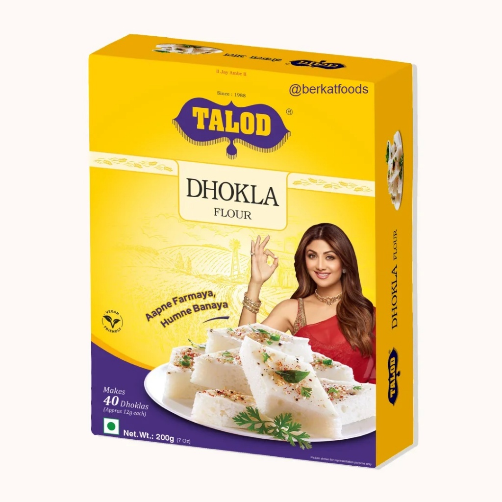 

Instant Dhokla Flour Talod / Premiks Dokla India / Premix Snack Sarapan