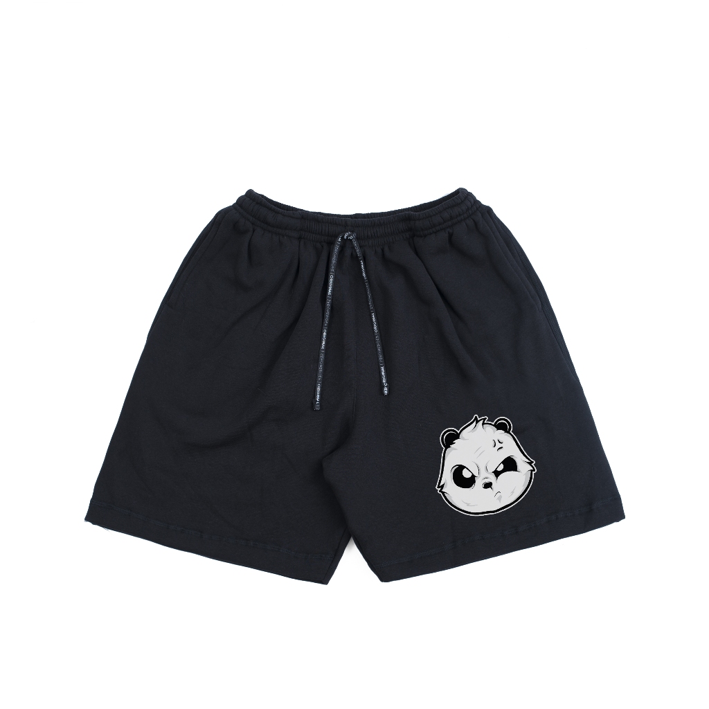 Zeroheroes | Celana Fleece Pendek Hitam MeShort Celana Short Pants Unisex Pria Wanita Uniseks Dewasa