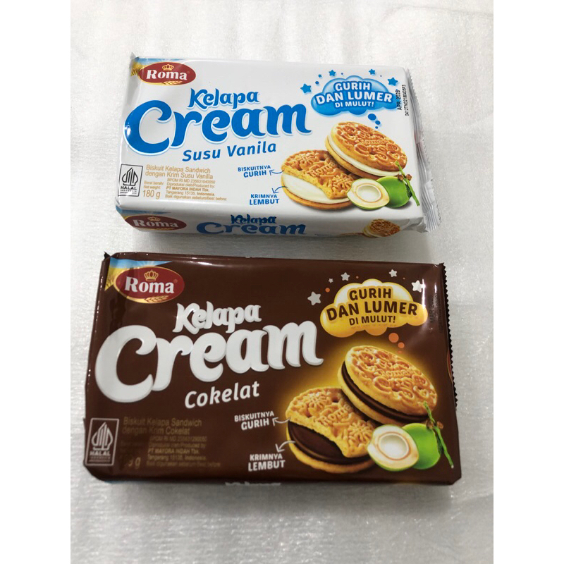 

[MAYORA] Roma Kelapa Cream 180 Gram (1 Dus isi 28 Pcs)