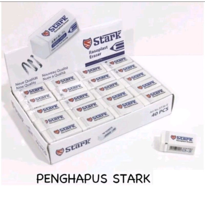 

(40pcs) hapusan pensil STARK/hapusan murah/penghapus pensil