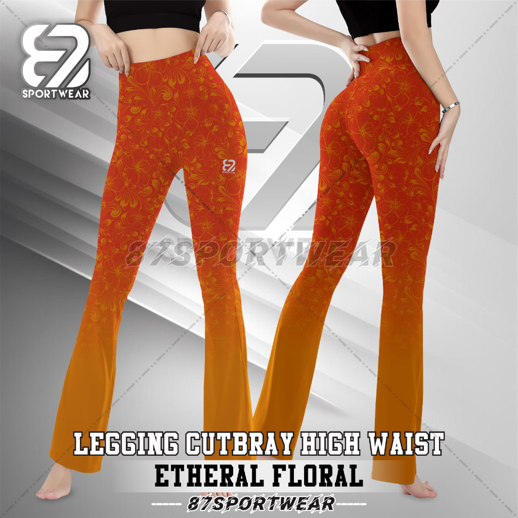 New 87SportWear Celana Cutbray Pakaian Olahraga Wanita Aerobic/Zumba/Senam/Gym87