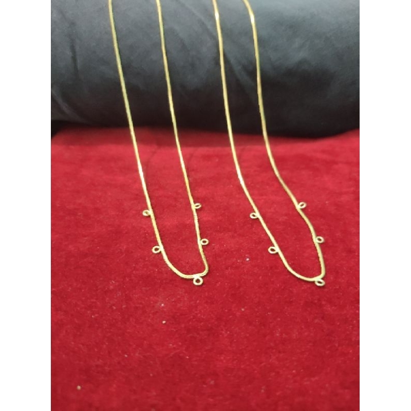 kalung belut dewasa panjang 40 cm, kalung titanium, kalung  anak, kalung maina