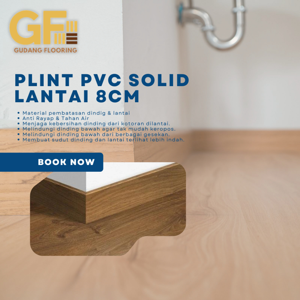 LIST PLINT LANTAI PVC SOLID 8cm