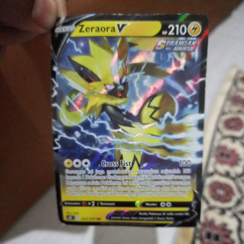 kartu pokemon zeraora V