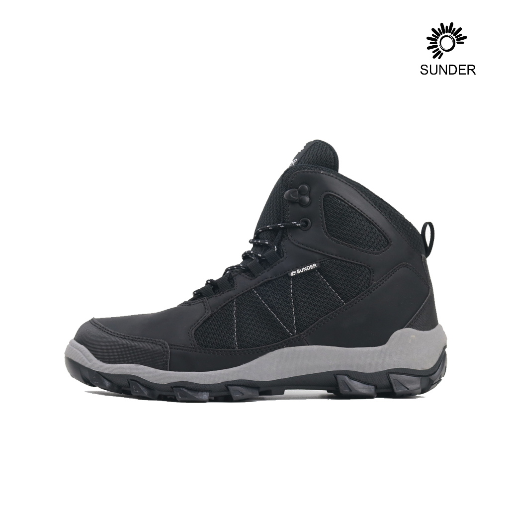 SUNDER KERTA X2 L BLACK GREY SEPATU OUTDOOR GUNUNG HIKING