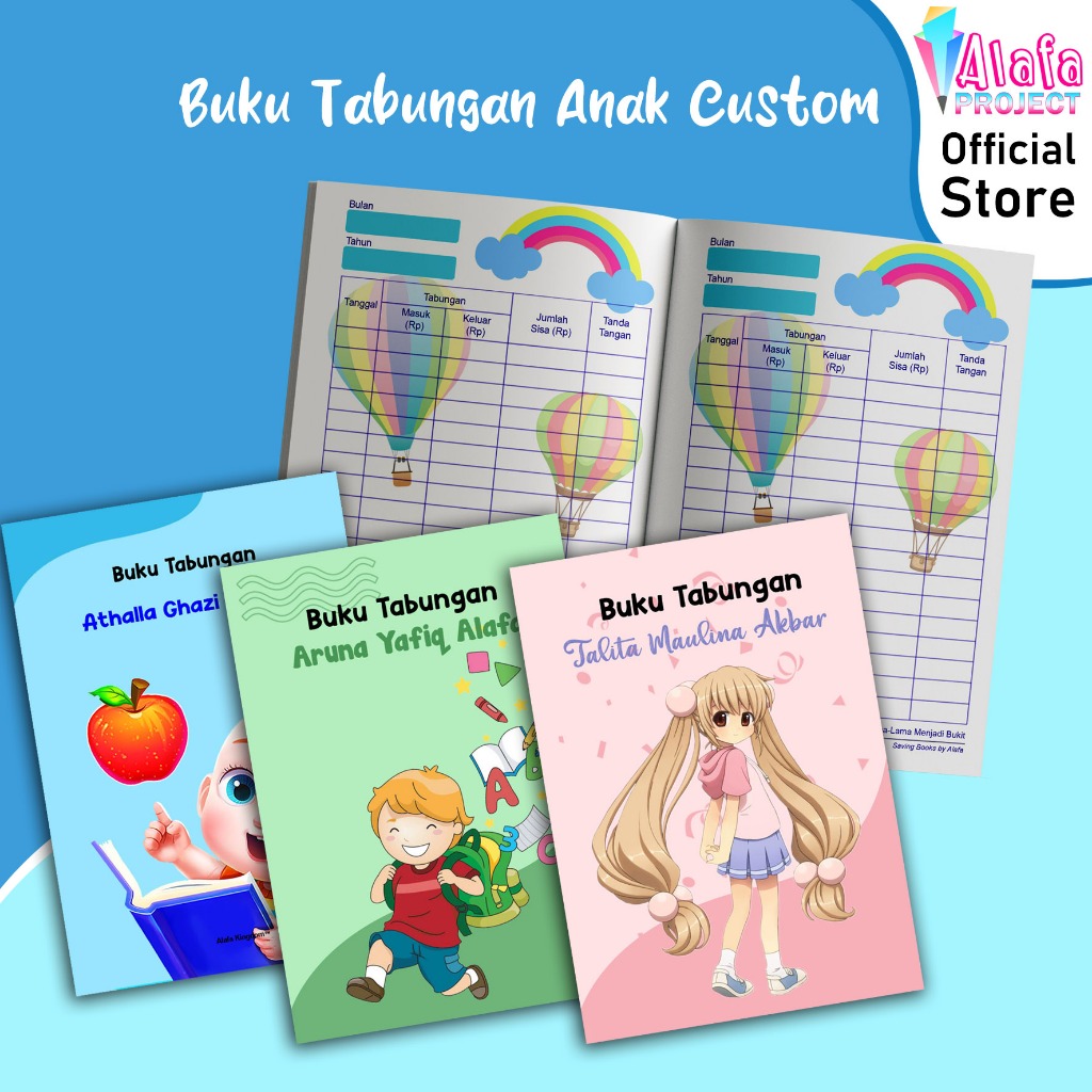 

alafaproject Buku Tabungan Anak Custom 01-06