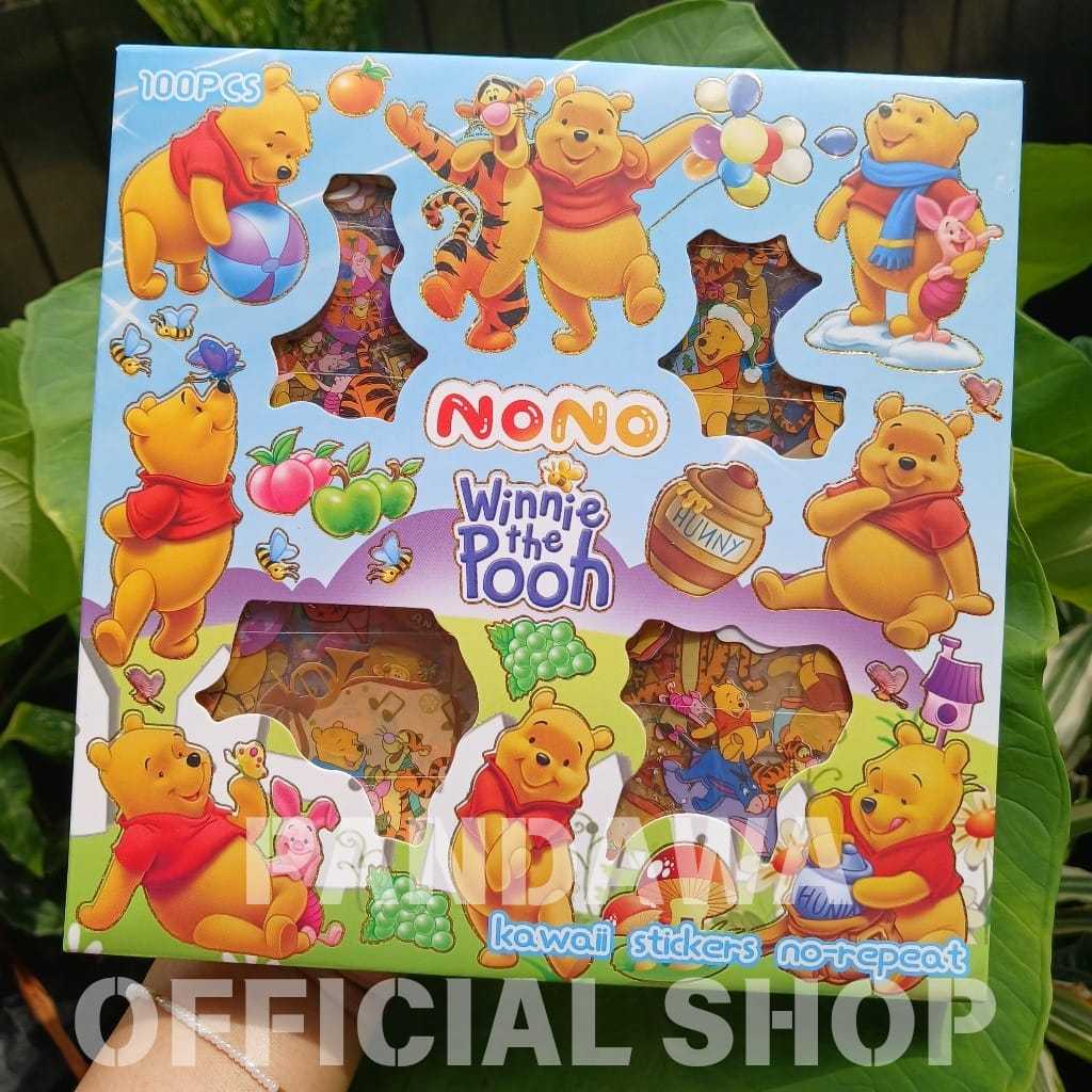 

Sticker Nono Viral Winnie The Pooh Stiker Kartun Lucu Isi 100 Lembar