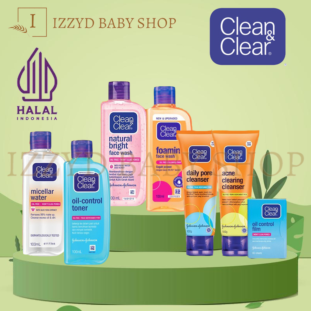 ❣️ Izzyd❣️clean and clear CLEAN & CLEAR Teens Facial Wash  Toner Micellar | Foaming for Men(✔BPOM)