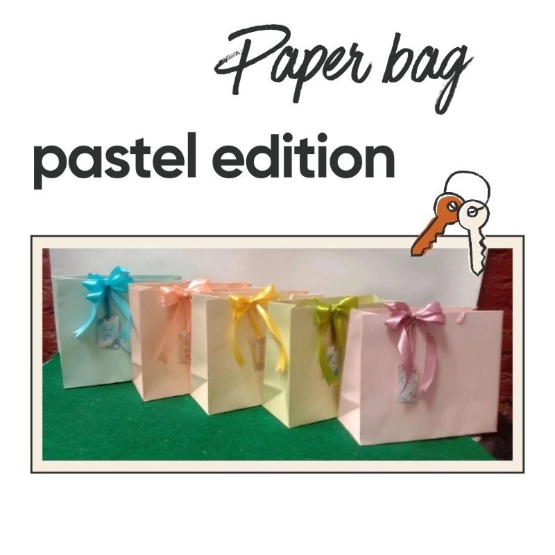 

Paper bag include pita bahan jasmine glitter pastel edition