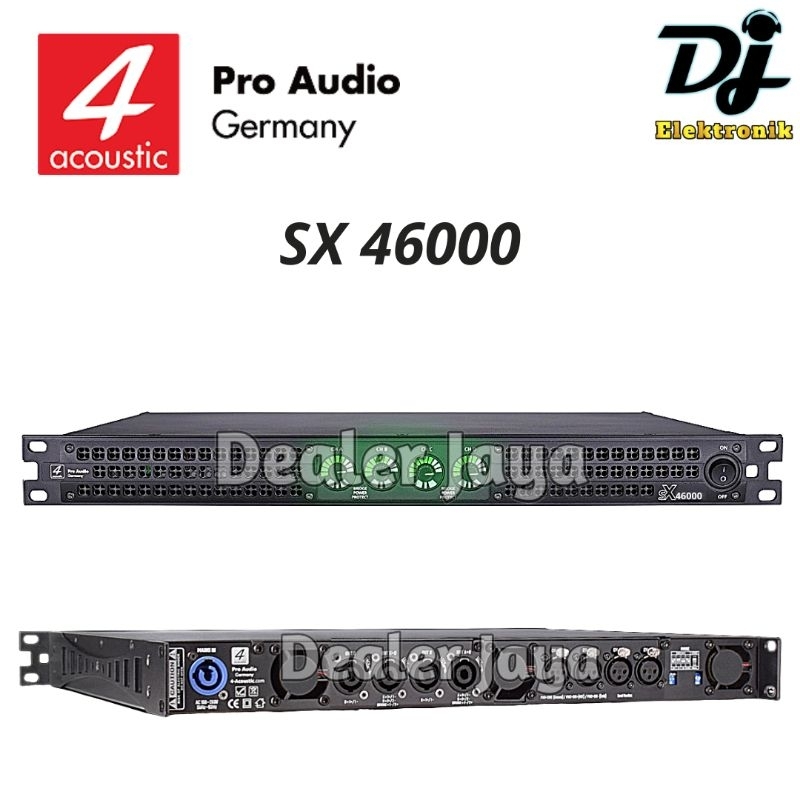Power Amplifier 4 Acoustic SX 46000 / SX46000 - 4 channel